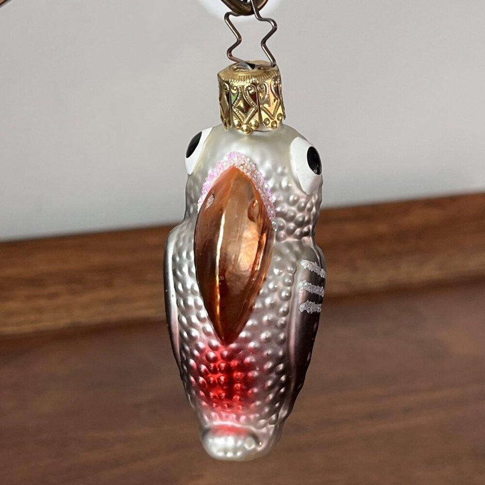 Old World Christmas Inge-Glas Germany Toucan Bird Blown Glass Ornament Vintage